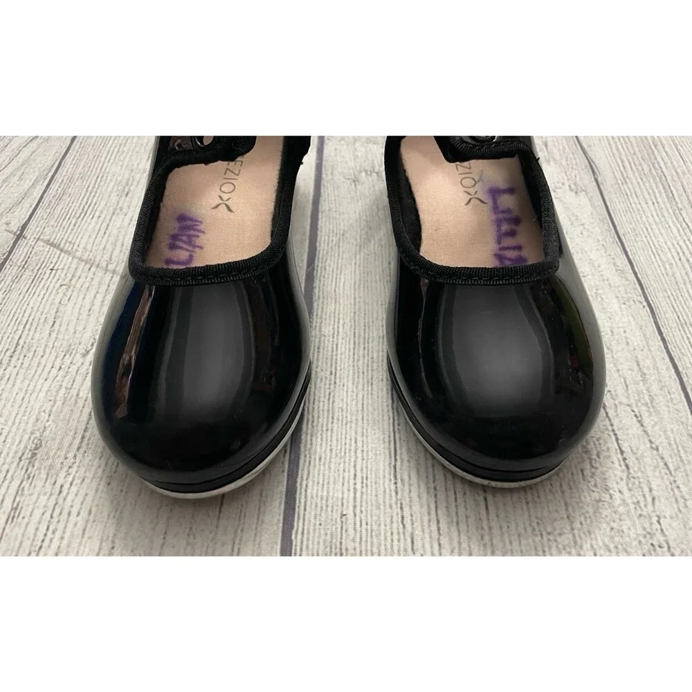 Black Capezio Little Girl Toddler Tap Dance Dancing Shoes, Size 9.5 Wide